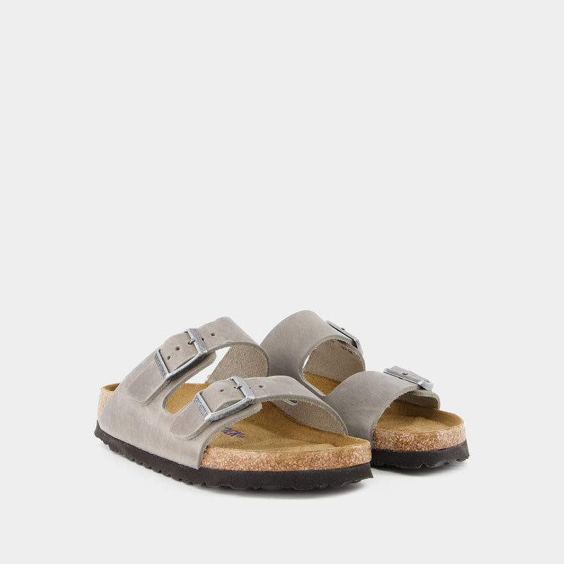 Arizona Sandals - Birkenstock - Leather - Grey