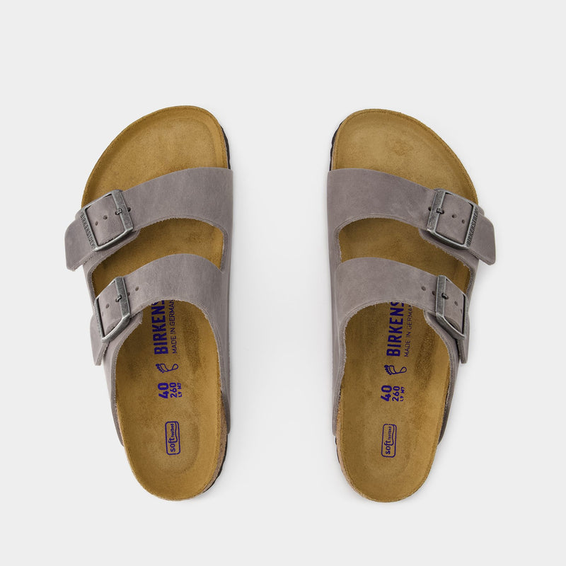 Arizona Sfb Leoi Sandals - Birkenstock - Leather - Grey