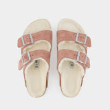 Arizona Shearling Sandals - Birkenstock - Wool - Pink Clay