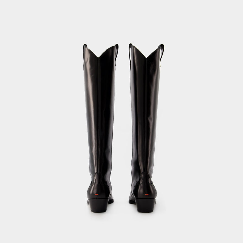 Aruna Boots - Aeyde - Leather - Black