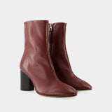 Alena Ankle Boots - Aeyde - Leather - Red