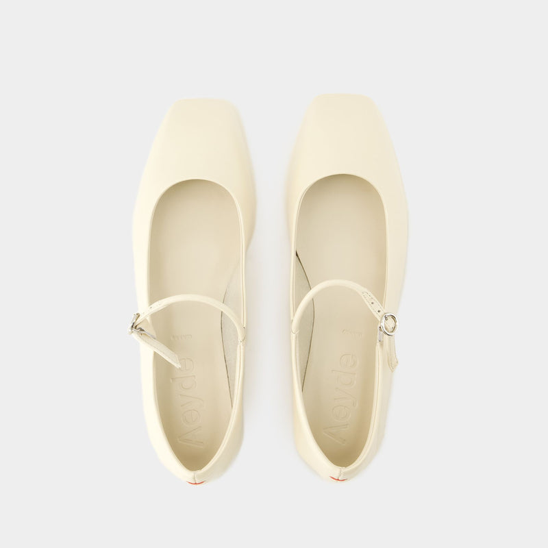 Uma Ballerinas - Aeyde - Leather - Beige