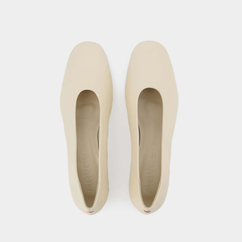 Delia Ballerinas - Aeyde - Cream - Leather