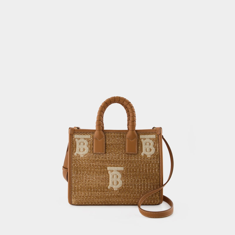 Sac Tote Freya - Burberry - Toile - Marron