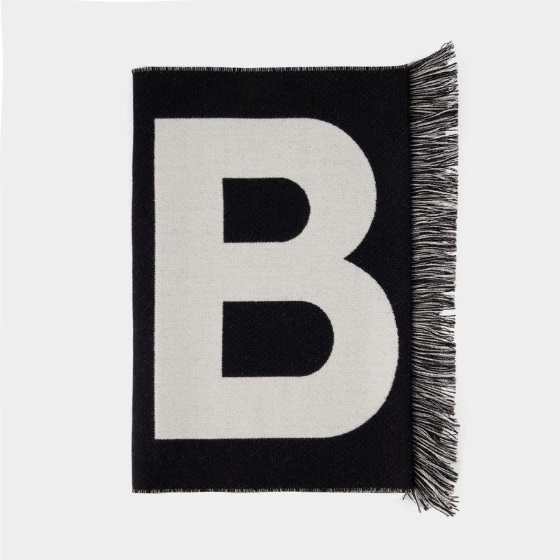 Logo scarf - Burberry - Wool - Black