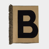 Logo scarf - Burberry - Wool - Beige