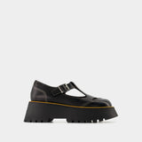 Black Leather Derbies