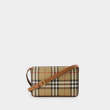 LS Hampshire Hobo Bag - Burberry - Leather - Beige