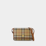 LS Hampshire Hobo Bag - Burberry - Leather - Beige