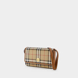 LS Hampshire Hobo Bag - Burberry - Leather - Beige