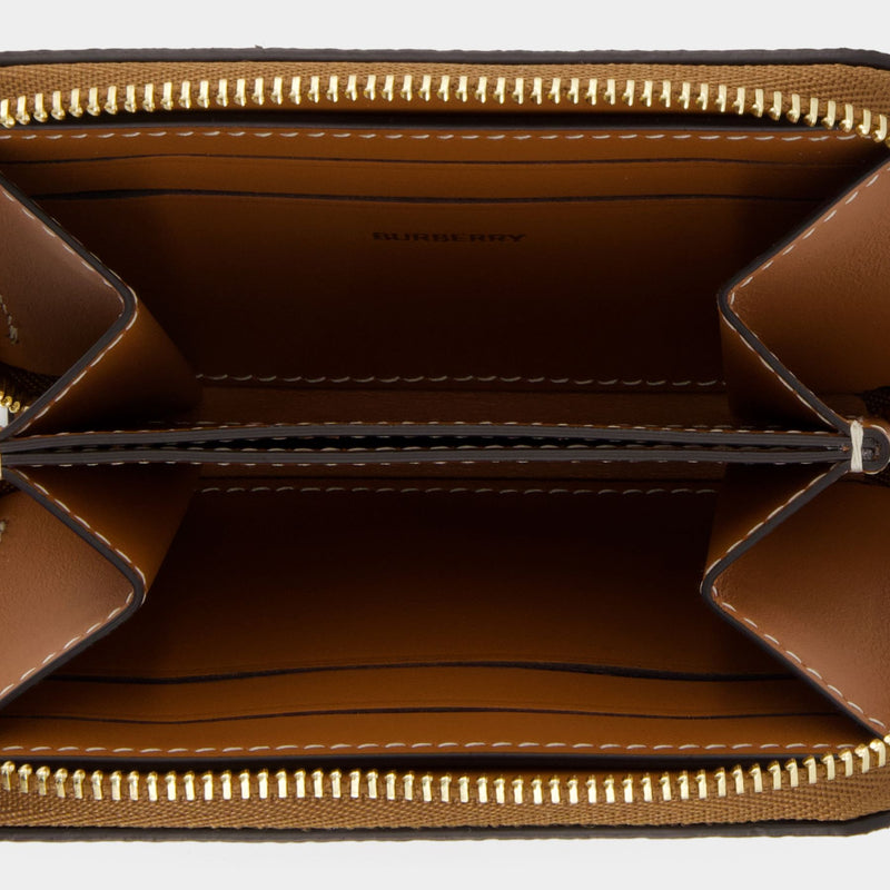 LS MN ZIP Around wallet - Burberry - Leather - Brown