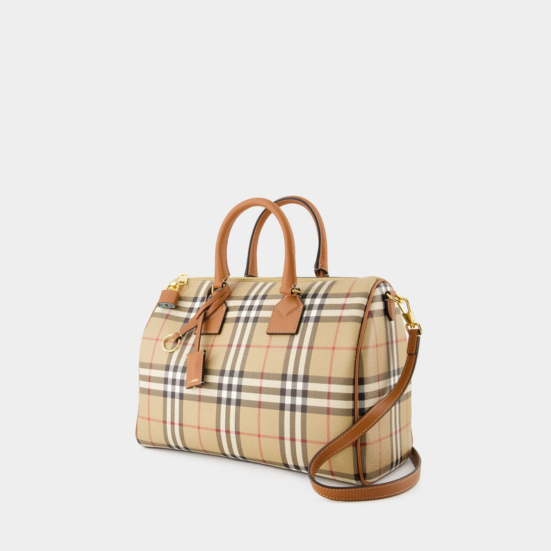 Bowling Bag - Burberry - Leather - Beige