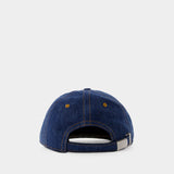 MH Washed Denim Hat - Burberry - Cotton - Washed Indigo