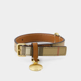 Dog leash S - Burberry - Leather - Briar Brown