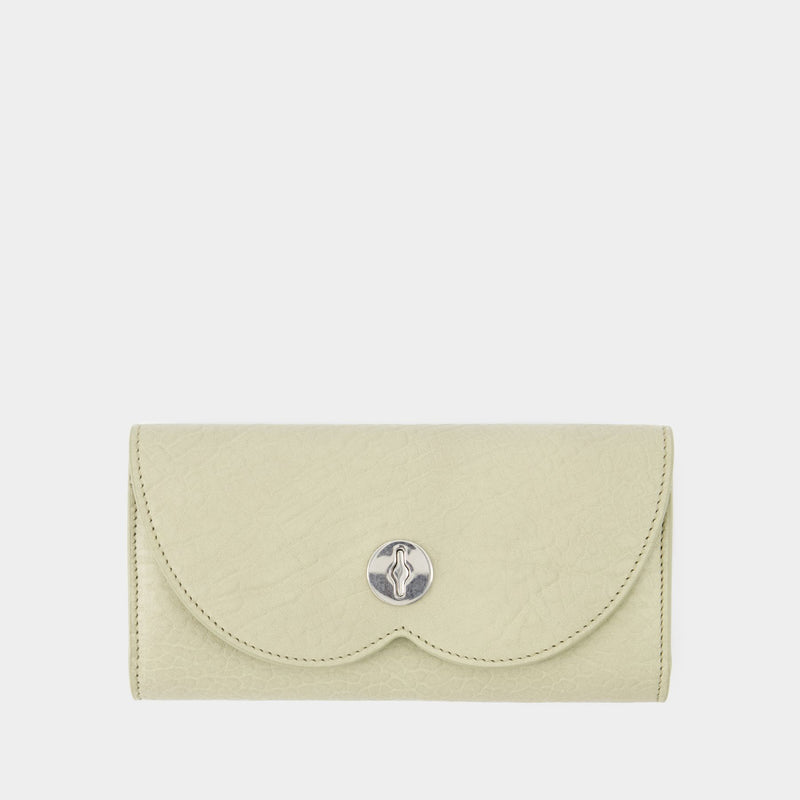 Chess Long Wallet - Burberry - Leather - Beige