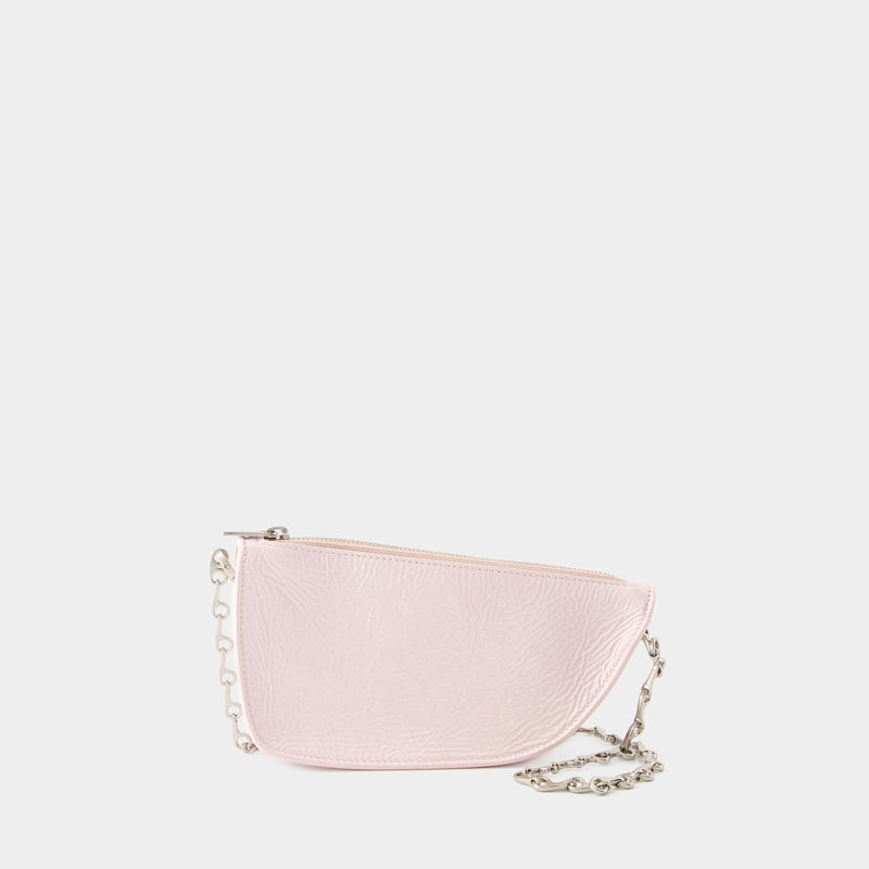 Micro Sling Shield Crossbody - Burberry - Leather - Pink