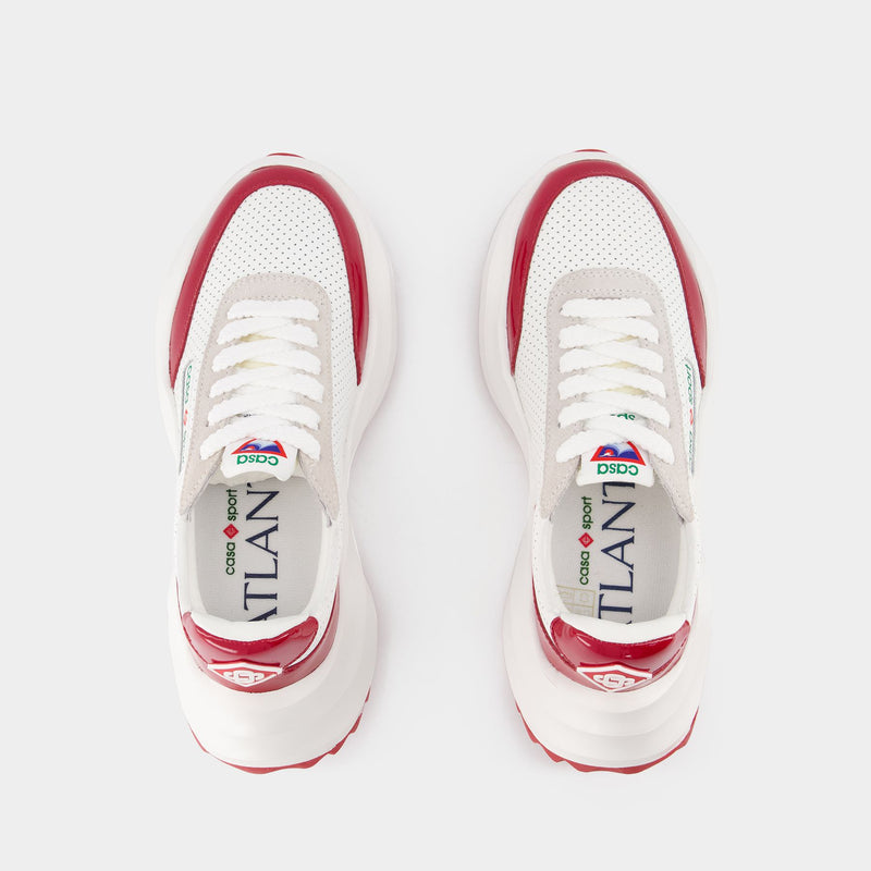 Atlantis Sneakers - Casablanca - White/Red - Leather