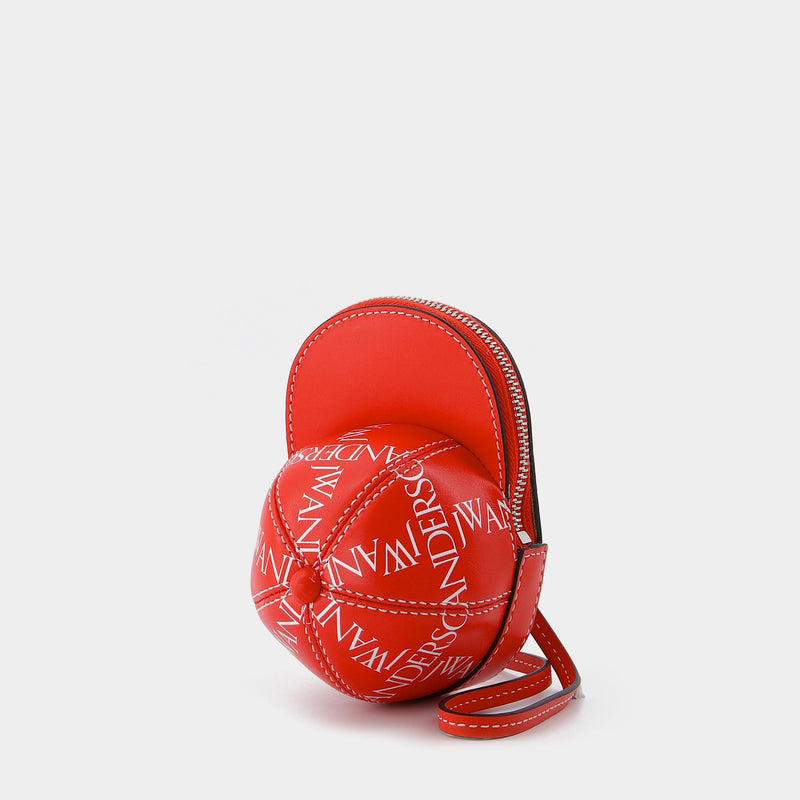 Nano Cap Bag in Red Leather