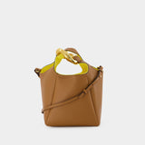 Chain Link Shopper Bag - J.W. Anderson - Pecan/Yellow - Leather