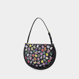 Stickers Bumper-Moon Hobo Bag - J.W. Anderson -  Black - Leather