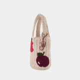 Apple Knitted Shopper Bag - J.W. Anderson -  Beige - Cotton