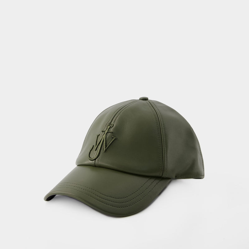 Baseball Cap - J.W.Anderson - Leather - Dark Olive