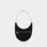 Ring Swipe Bag in Black Embroidery