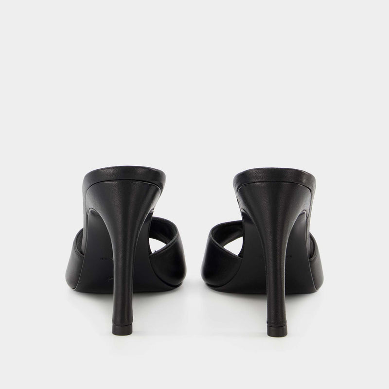 Logo Mules - Coperni - Black - Leather