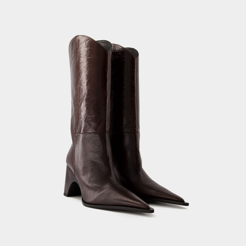 Bridge Cowboy Boots - Coperni - Leather - Brown