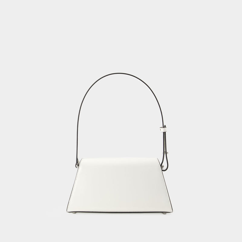 Bow Mini Shoulder Bag - Self Portrait - Leather - White