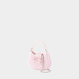 Crescent Bow Micro Bag - Self Portrait - Synthetic Leather - Pink