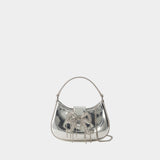 Micro Cresent Bag - Self Portrait - Leather - Silver