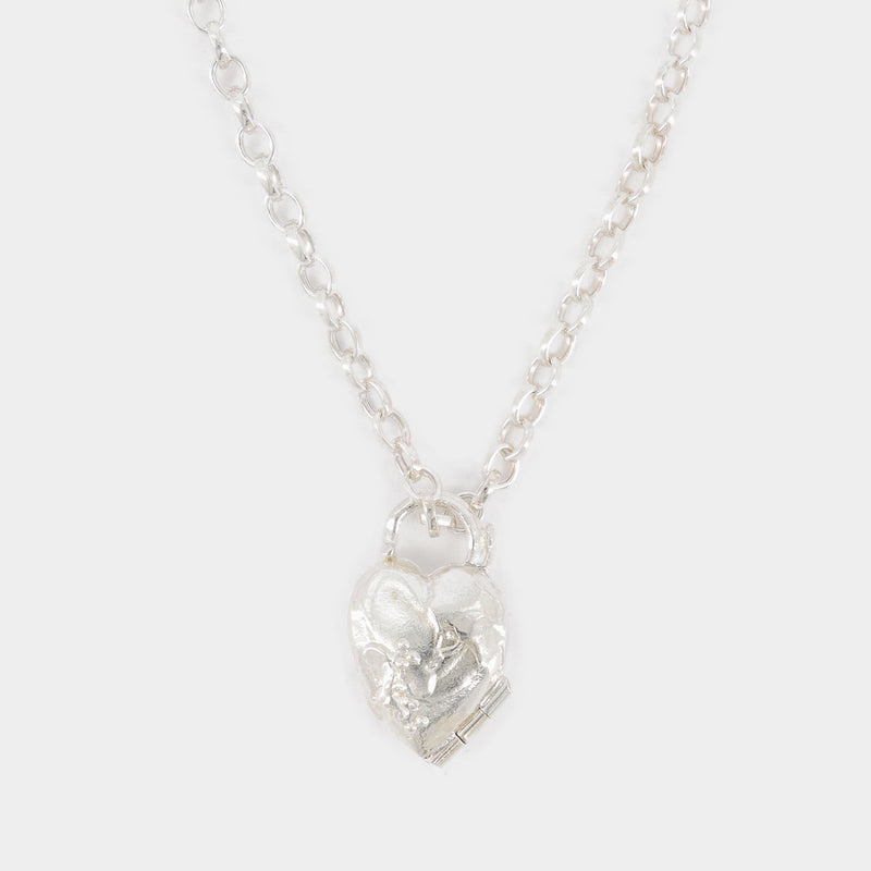 The Amore Unlocked Necklace in Silver