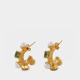 The Traveller
s Path Earrings in Gold