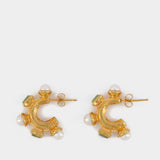 The Traveller
s Path Earrings in Gold