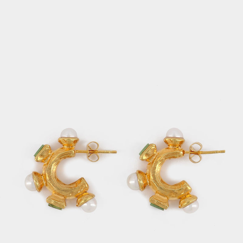 The Traveller
s Path Earrings in Gold