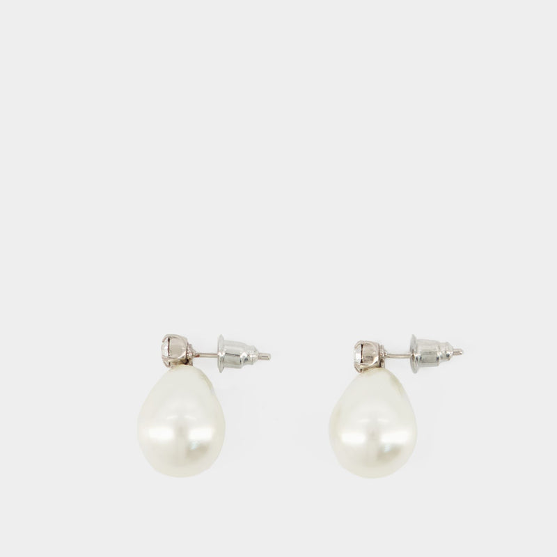 Pearl Egg Earrings - Simone Rocha - Pearl - W