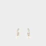 Mini Heart Hoop Earrings - Simone Rocha - Beige