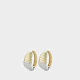 Berlingot Vague  Earring - Yvonne Leon - Golg/White - 9K