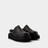 Aj1239 Mules - Toga Pulla - Black - Leather