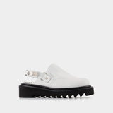 Aj1239 Mules - Toga Pulla - White - Leather