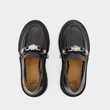 Aj1243 Loafers - Toga Pulla - Black - Polido