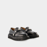 Aj1243 Loafers - Toga Pulla - Black - Polido