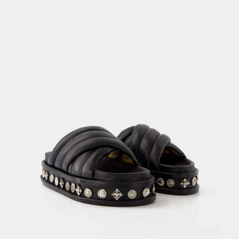 Aj1281 Sandals - Toga Pulla - Leather - Black