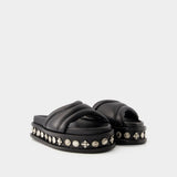 Aj1329 Sandals - Toga Pulla - Leather - Black