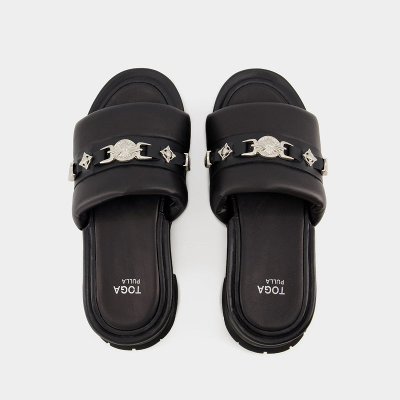 Aj1315 Sandals - Toga Pulla - Leather - Black