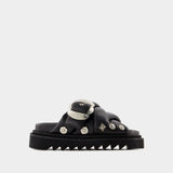 Aj1317 Sandals - Toga Pulla - Leather - Black