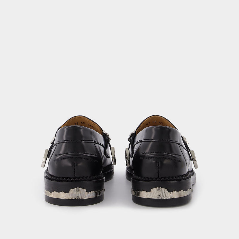 Aj1041 Loafers - Toga Pulla - Black - Polido