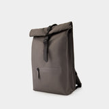 Rolltop Rucksack Backpack - Rains - Synthetic - Grey