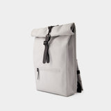 Rolltop Rucksack Backpack - Rains - Synthetic - Grey